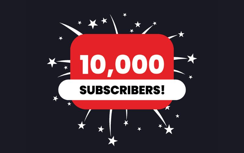 Illustration: A celebratory milestone counter with a “Congratulations” banner